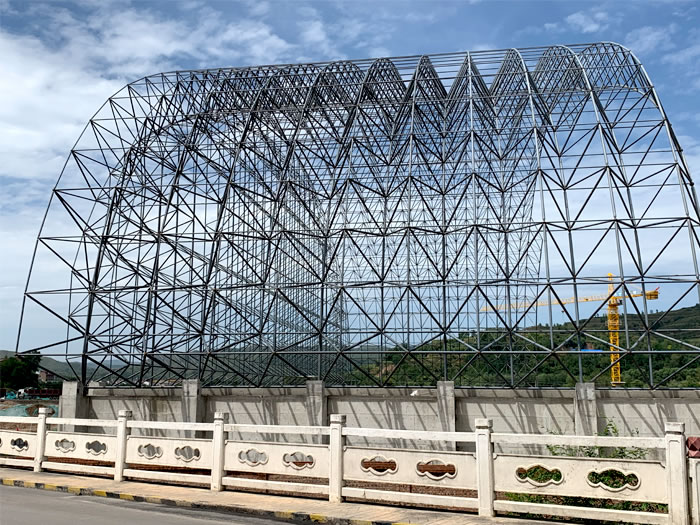 张掖山寨矿储煤棚网架